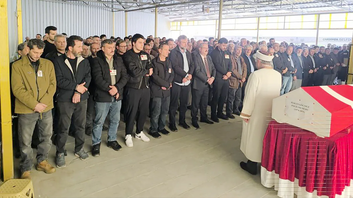 İstanbul'da hayatını kaybeden polis memuruna, Samsun'da veda