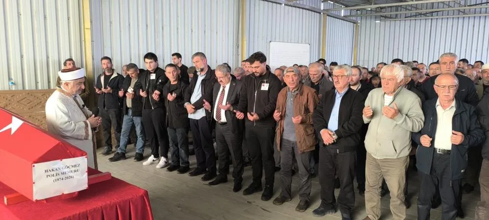 İstanbul'da hayatını kaybeden polis memuruna, Samsun'da veda