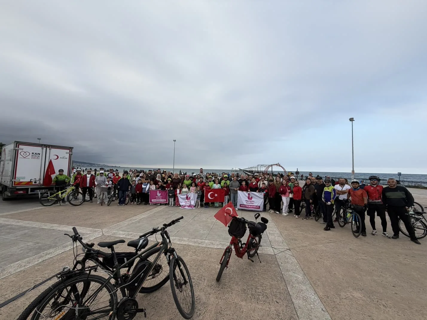 Samsun'da Cumhuriyet coşkusu pedallara yansıdı!