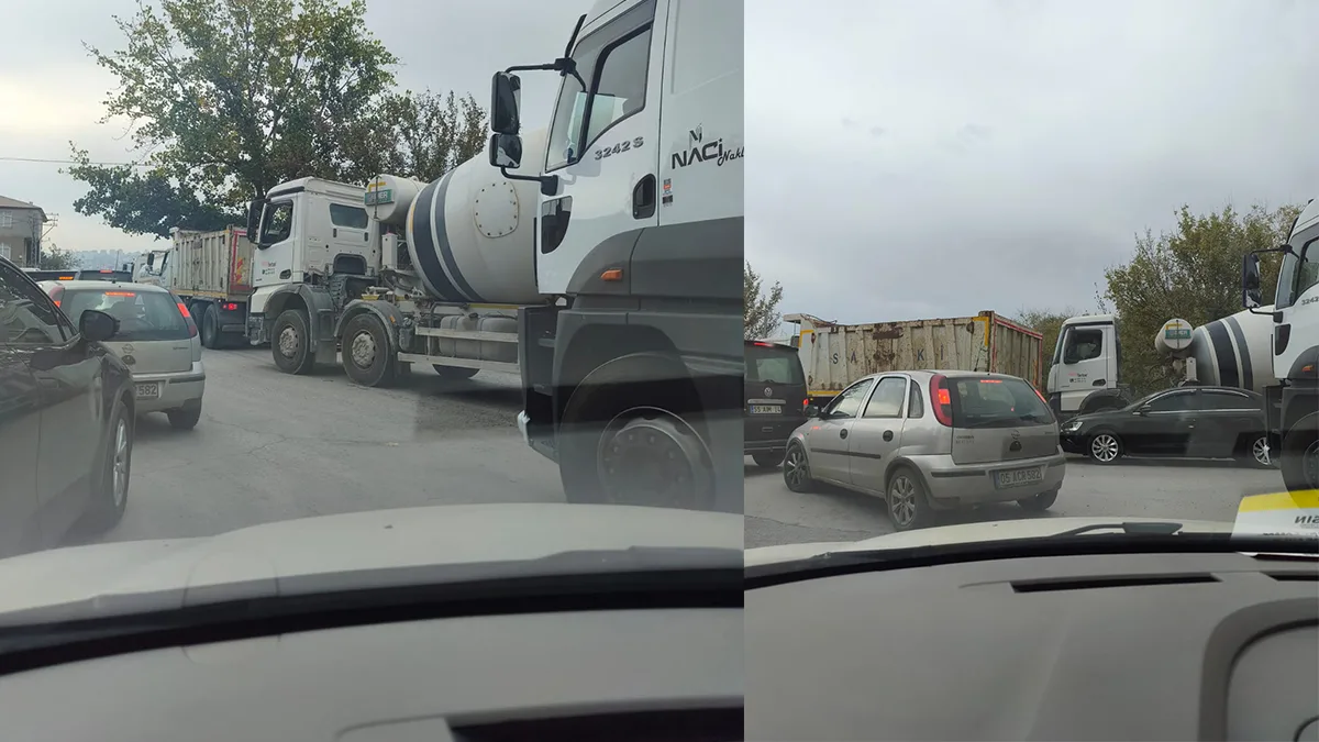 Samsun'da ağır tonajlı araçlar trafiği felç etti