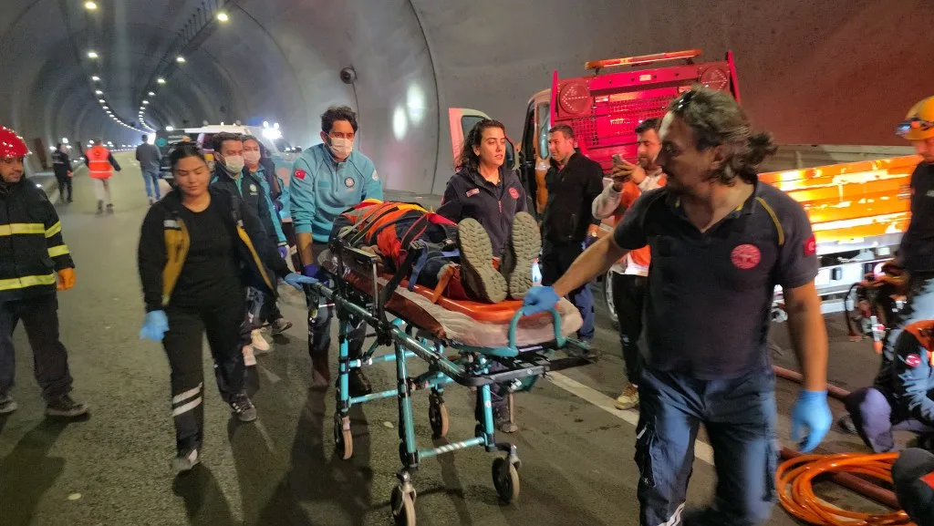 Amasya Badal Tüneli’nde yangın ve kurtarma tatbikatı yapıldı