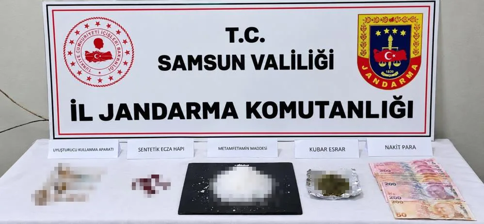 Samsun’da uyuşturucu ticaretinden 1'i kadın 2 kişi tutuklandı