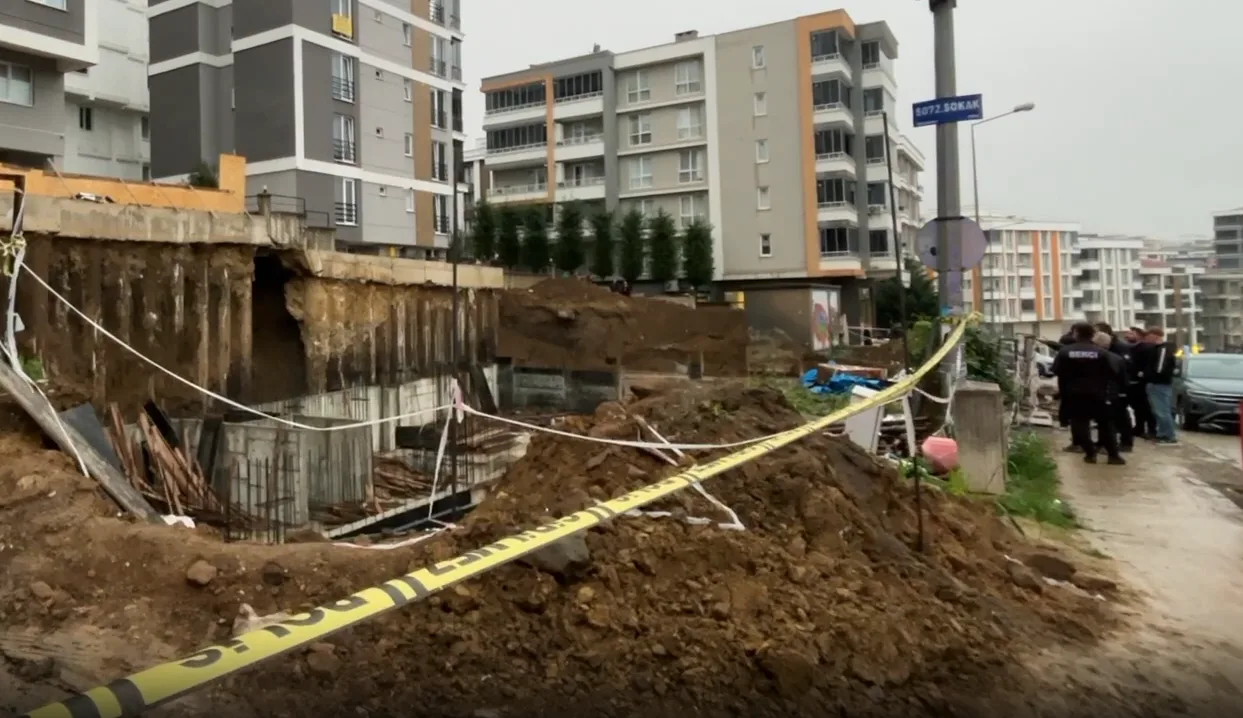 Samsun'da 5 katlı binada heyelan alarmı: Polis binayı boşalttı - 2