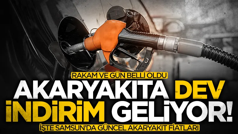 Benzine 4,30 TL indirim geliyor! Samsun'da fiyatlar ne kadar olacak?