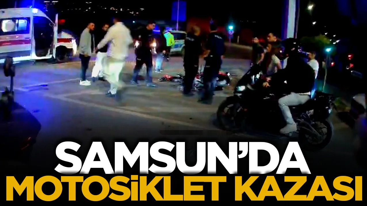 Samsun’da motosiklet kazası: Sürücü hastaneye kaldırıldı