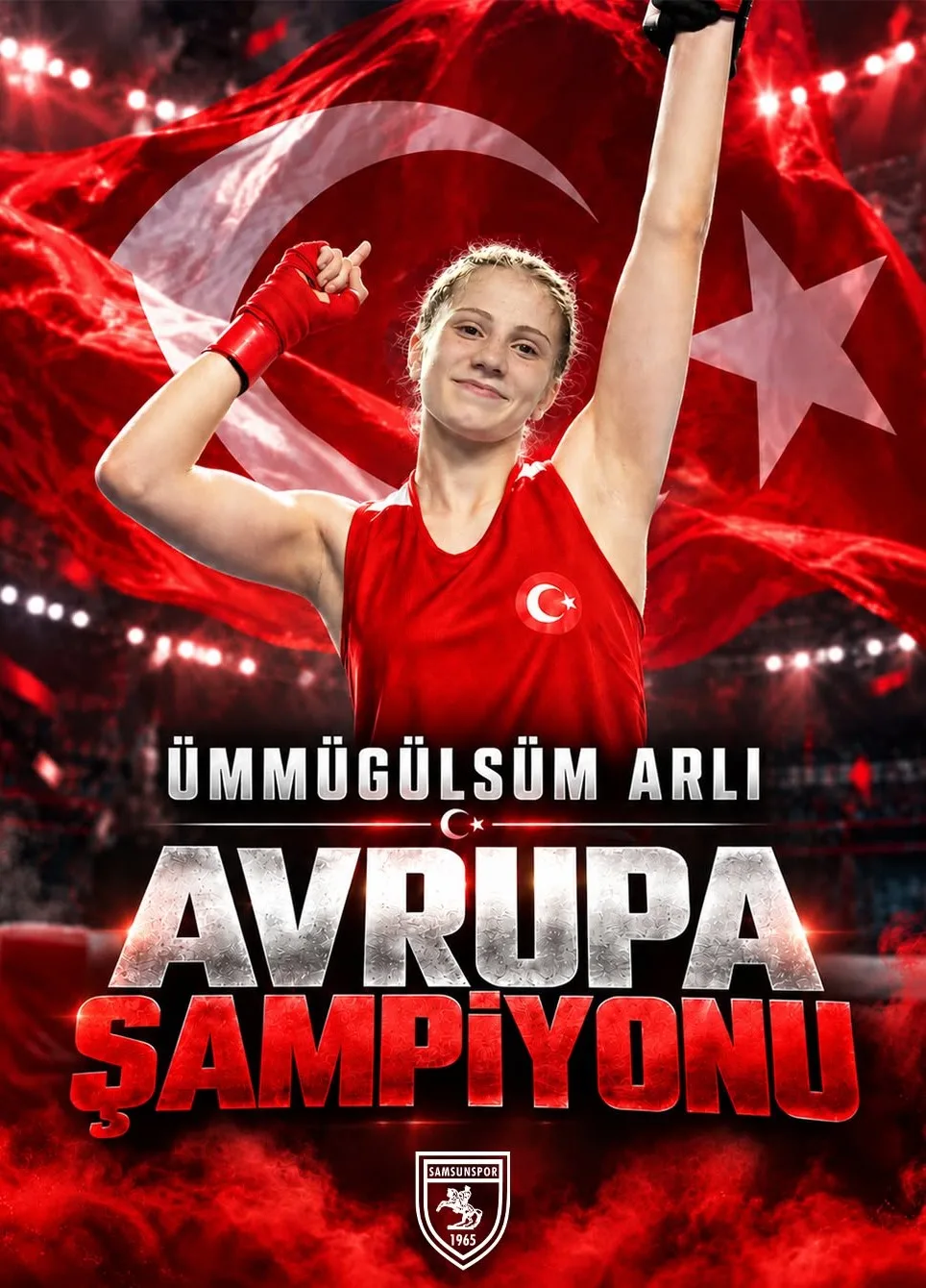 Samsunsporlu Ümmügülsüm Arlı Avrupa Şampiyonu