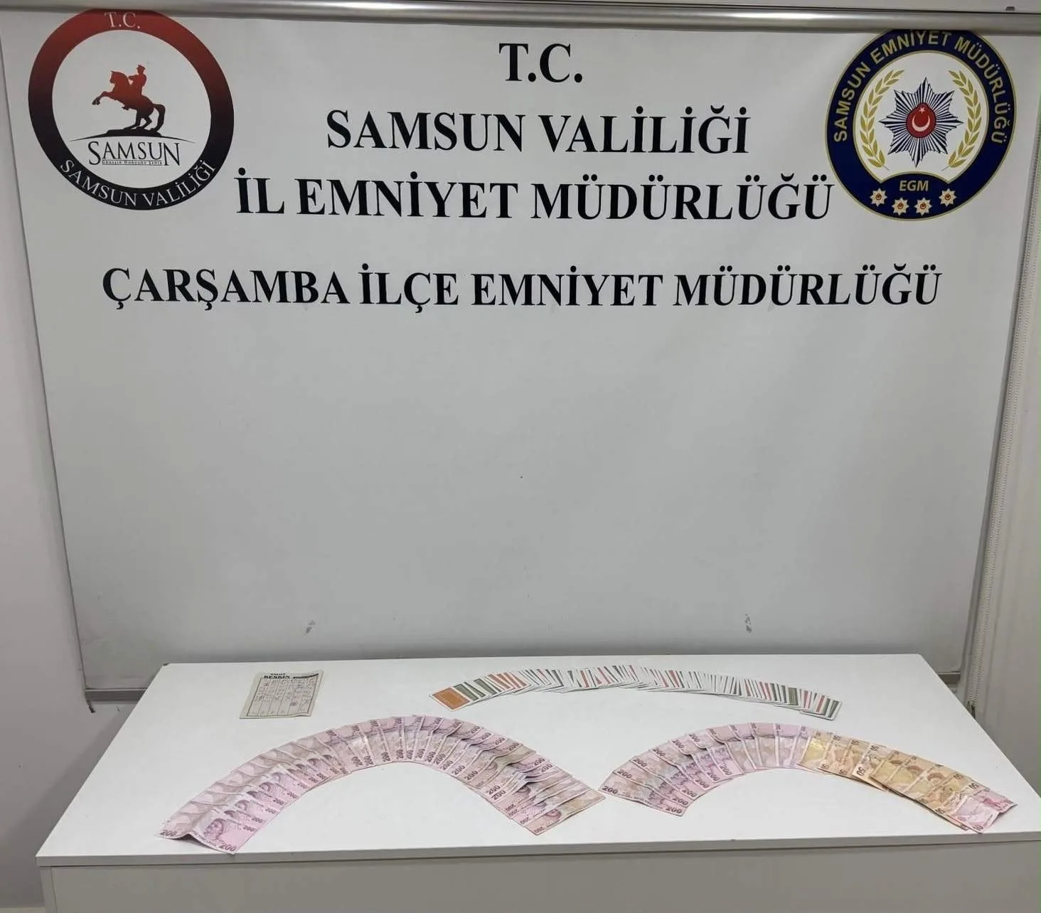 Samsun’da kumar operasyonu! 6 kişi suçüstü yakalandı...