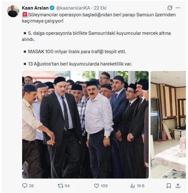 Süleymancılar operasyonunda Samsun detayı