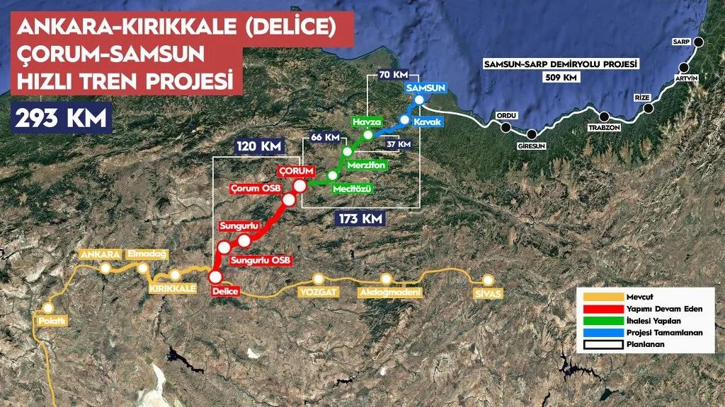Ulaştırma Bakanı Uraloğlu: Ankara-Samsun arası 2,5 saat sürecek