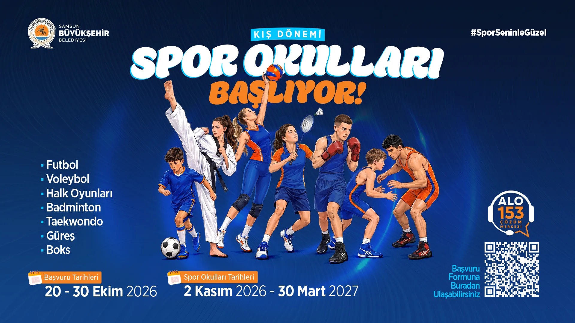 Samsun'da Büyükşehir'in Kış Spor Okulları kayıtları başladı!