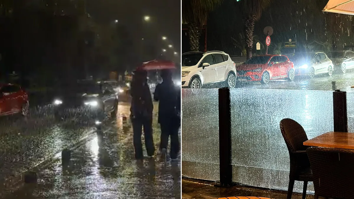 Samsun'da aniden bastıran sağanak hayatı olumsuz etkiledi