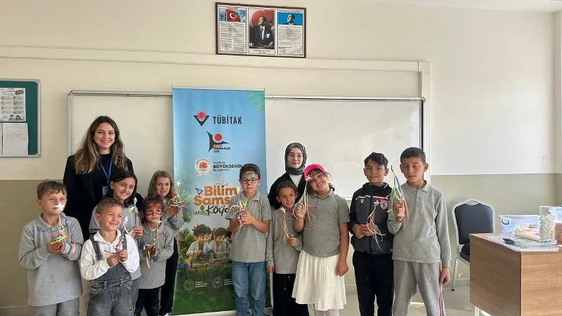Bilim Samsun köy okullarına ulaştı! Çocuklar uzayı keşfetti