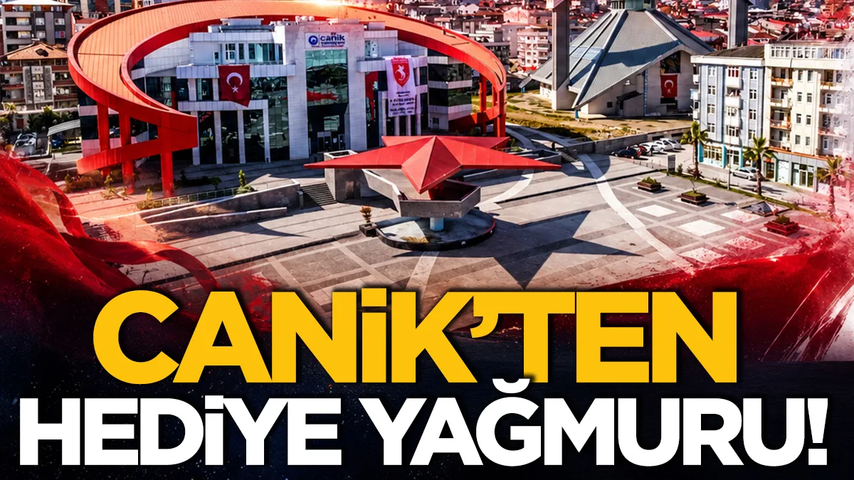 Canik Belediyesi'nden 29 Ekim'e özel hediye yağmuru