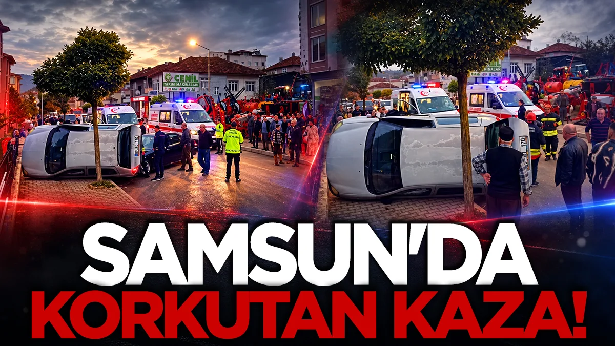 Samsun'da trafik kazası: Çok sayıda yaralı