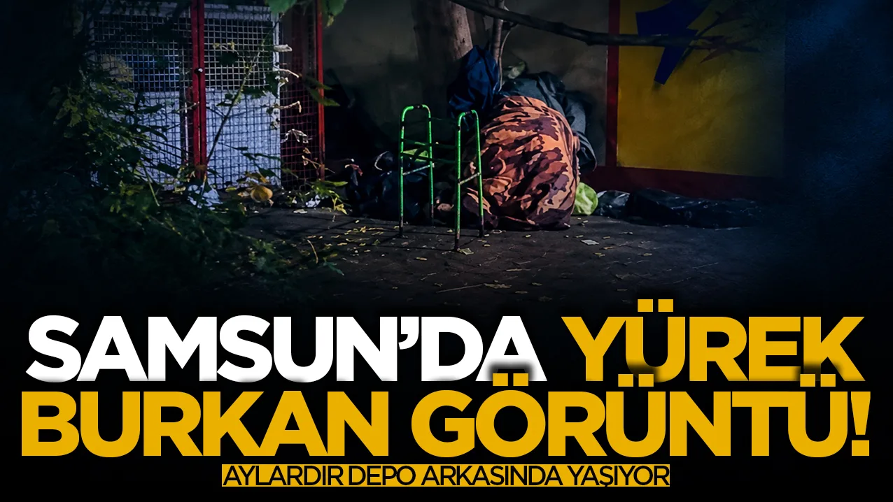 Samsun’da yürek burkan görüntü: Aylardır depoda arkasında yaşıyor