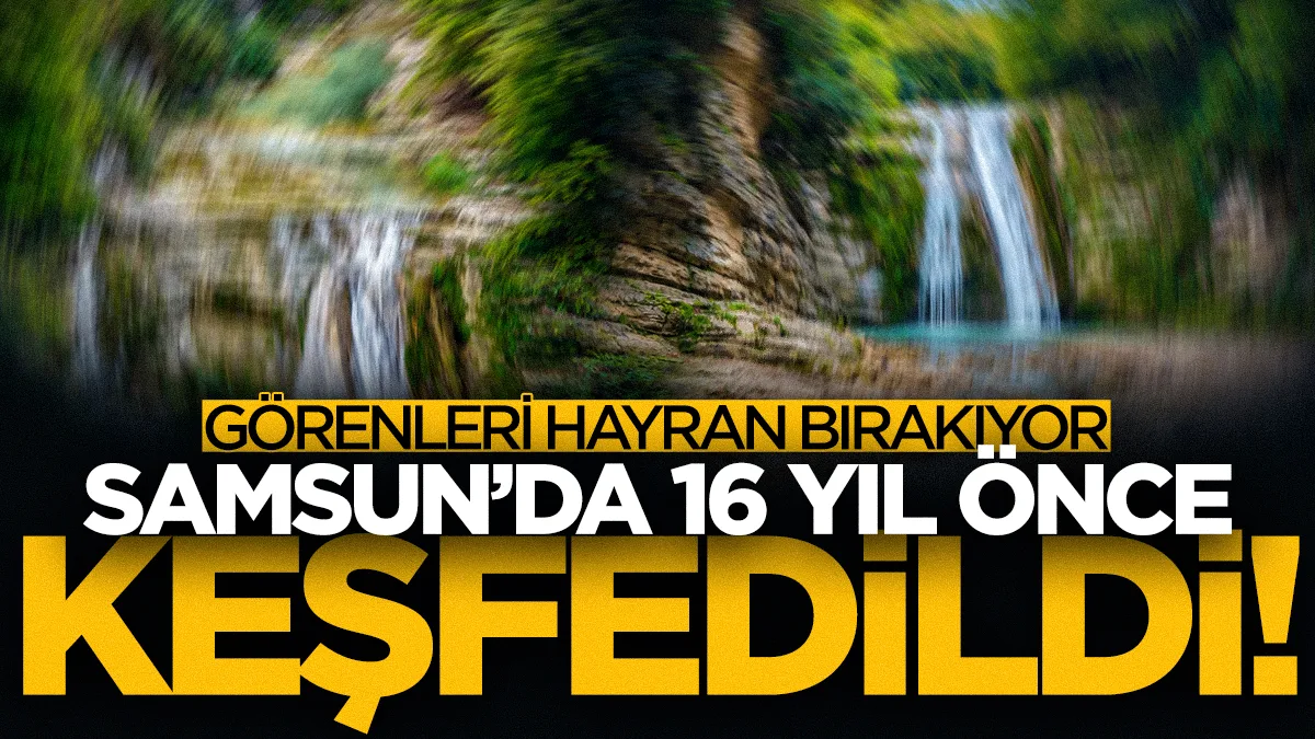 Samsun'da 16 yıl önce keşfedildi! Görenleri hayran bırakıyor