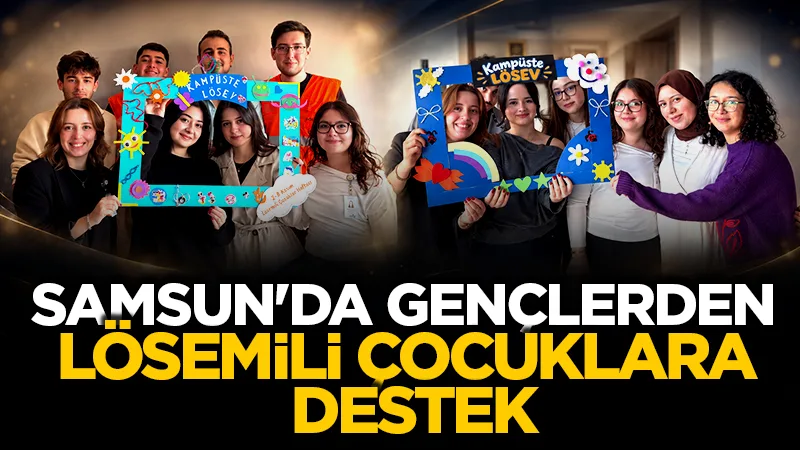 Samsun'da gençlerden lösemili çocuklara destek