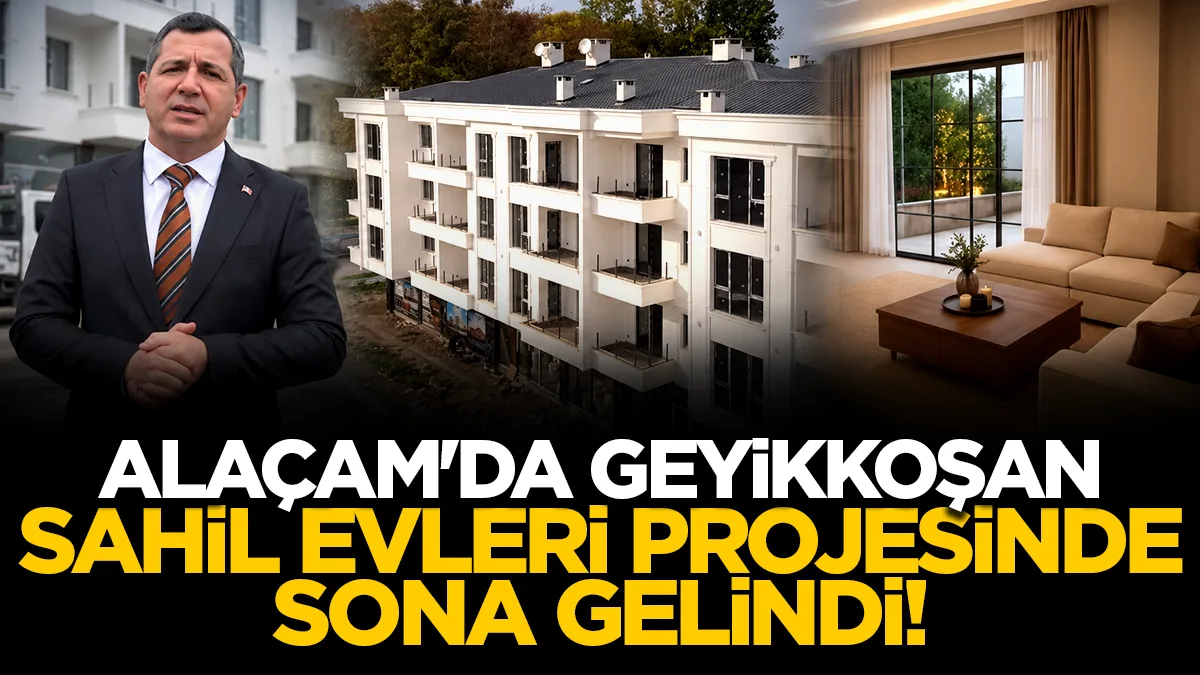 Alaçam'da Geyikkoşan Sahil Evleri projesinde sona gelindi! Daireler satışta