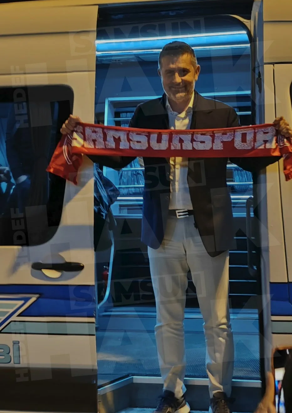 Samsunspor'un yeni teknik direktörü Nenad Bjelica Samsun'a geldi!