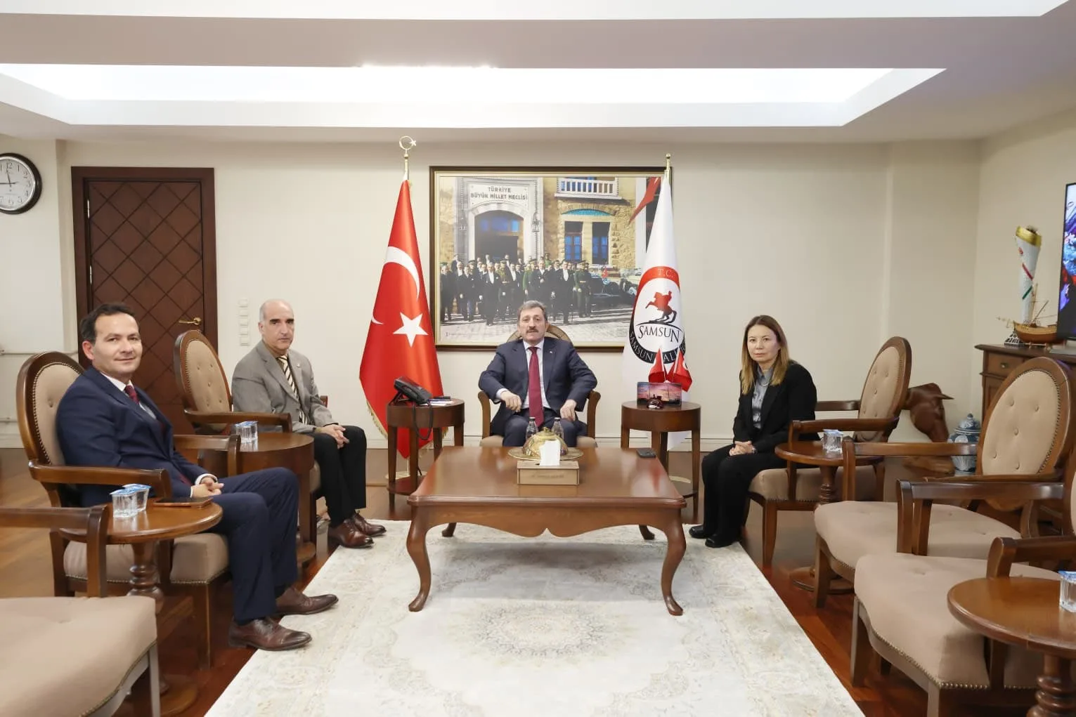 Samsun'un üretim gücü için önemli görüşme! OMÜ ve Valilik bir araya geldi