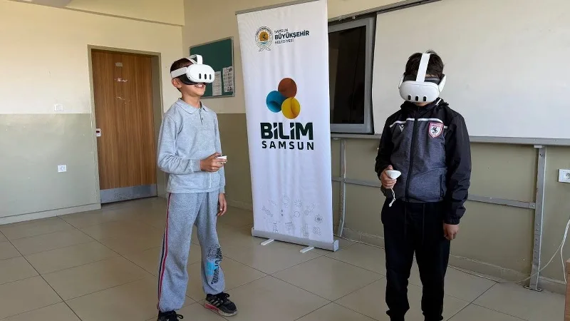 Bilim Samsun köy okullarına ulaştı! Çocuklar uzayı keşfetti