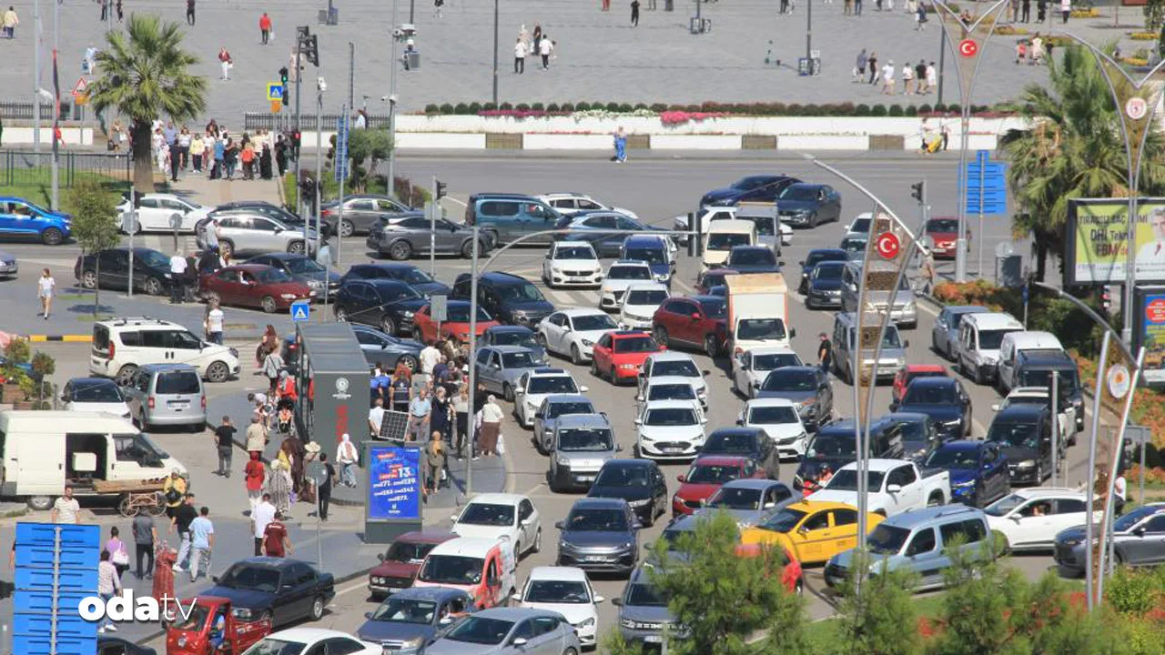Samsun'da taşıt sayısı bir yılda 35 bin 630 arttı