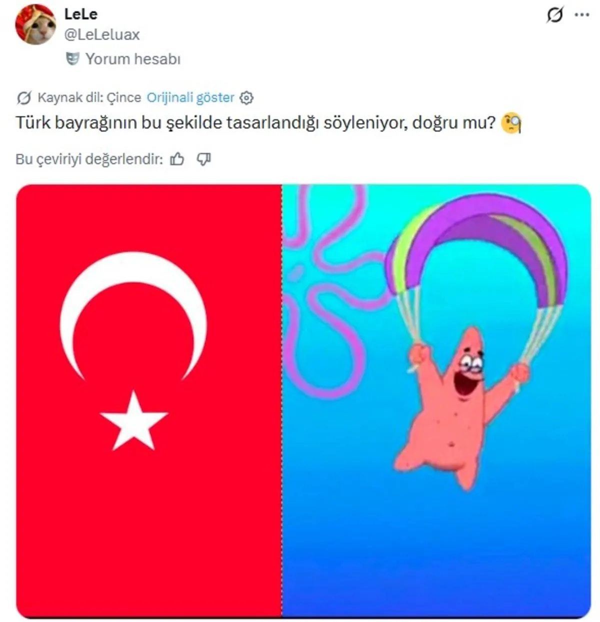 X'te Türk-Çin kavgası! Her şey Türk bayrağı paylaşımıyla başladı