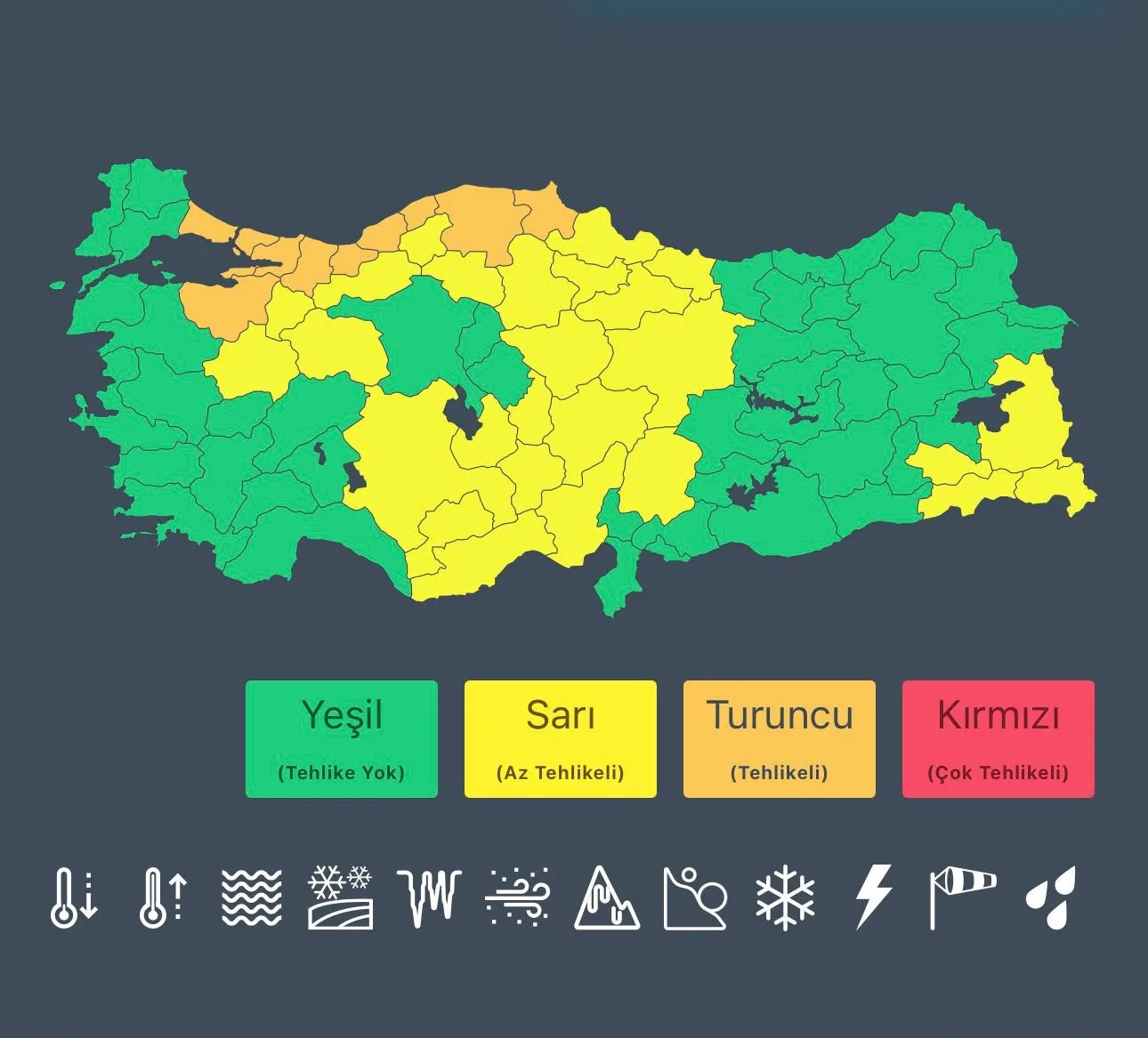 Meteoroloji'den 44 il için alarm! Samsun'da hava nasıl olacak?