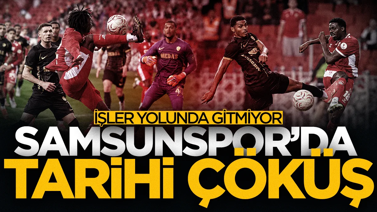 Samsunspor tarihinde bir ilk: 7 maçlık mağlubiyet serisiyle rekor kırıldı