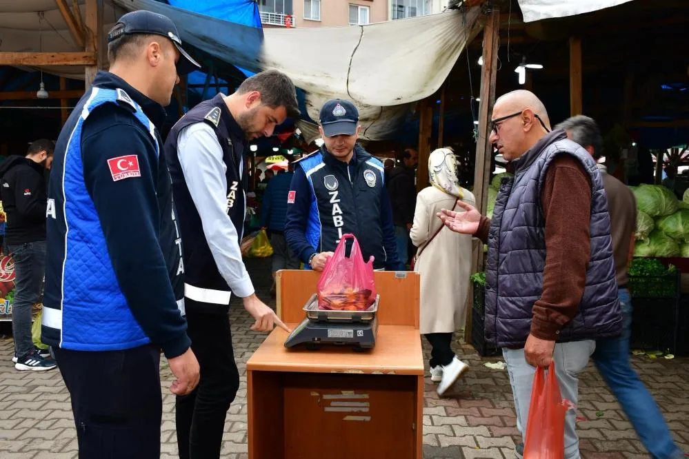 Terme semt pazarlarında denetimler sürüyor