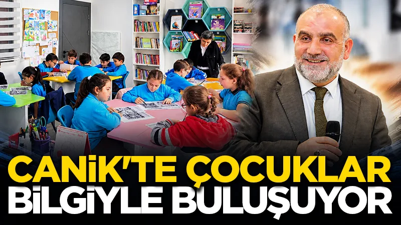 Canik'te kitaplar çocuklarla, çocuklar bilgiyle buluşuyor
