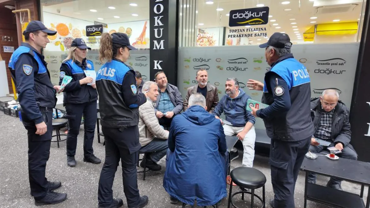 Samsun'da esnaf ve vatandaşa güvenlik bilgilendirmesi
