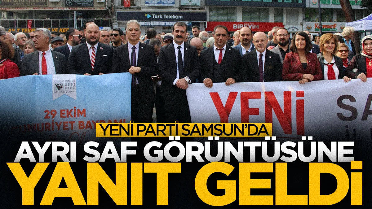 Samsun Yeni Parti'de 'ayrı saf' görüntüsüne Adem Kürek'ten yanıt: Liderimiz Özel