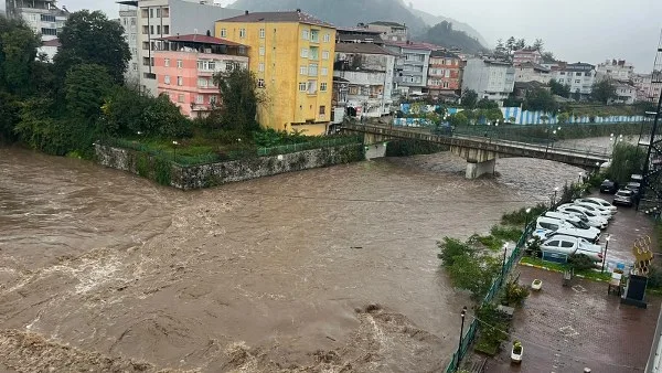 Samsun'da Terme Çayı’nın debisi yükseldi