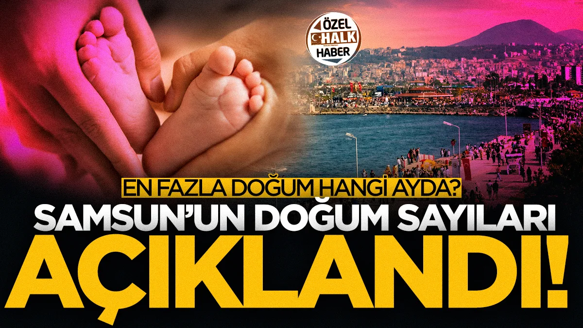 Samsun'un doğum istatistikleri açıklandı: En fazla doğum hangi ayda?