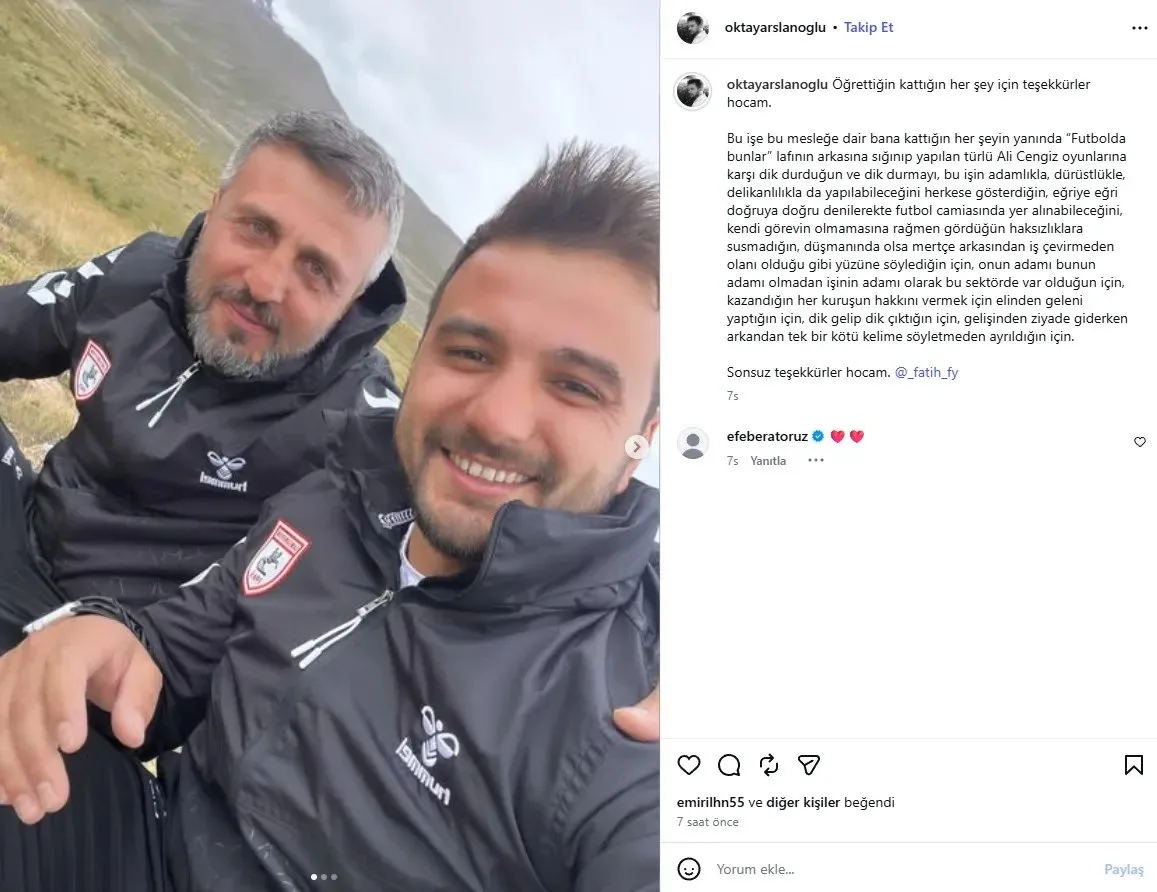 Samsunspor'da bir ayrılık daha! O paylaşımı gündem olmuştu