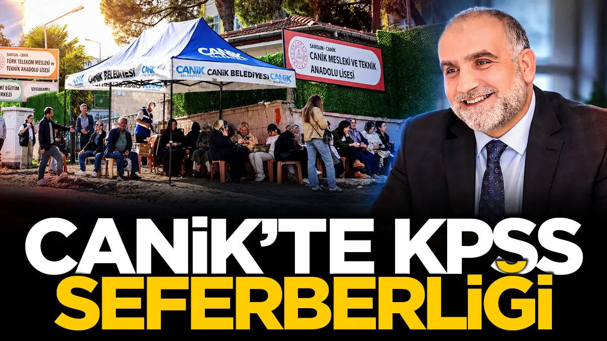 Samsun'da KPSS'ye geç kalan adayların yardımına Canik Belediyesi yetişti!