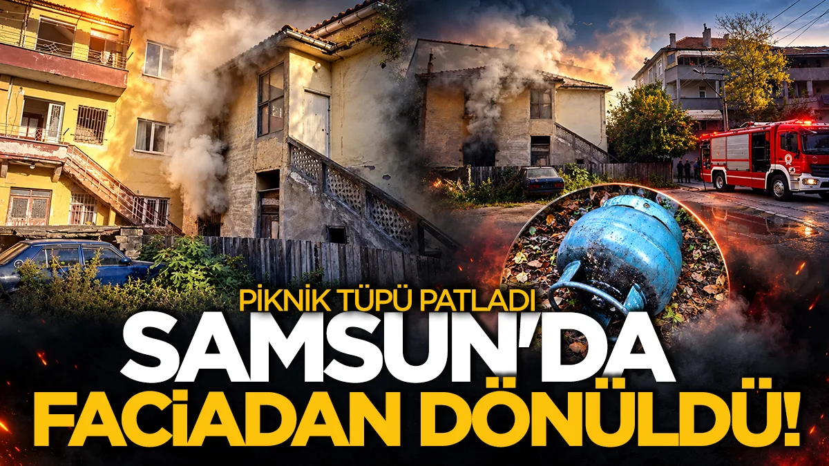 Samsun'da faciadan dönüldü! Binada çıkan yangın söndürüldü