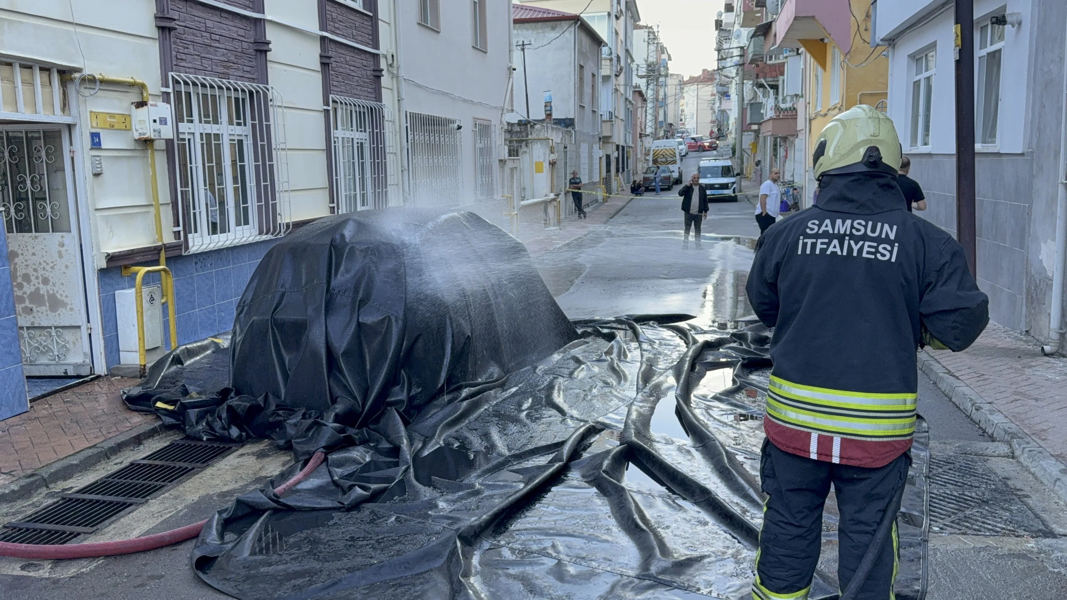 Samsun'da korkutan yangın! Bir anda alev topuna döndü...