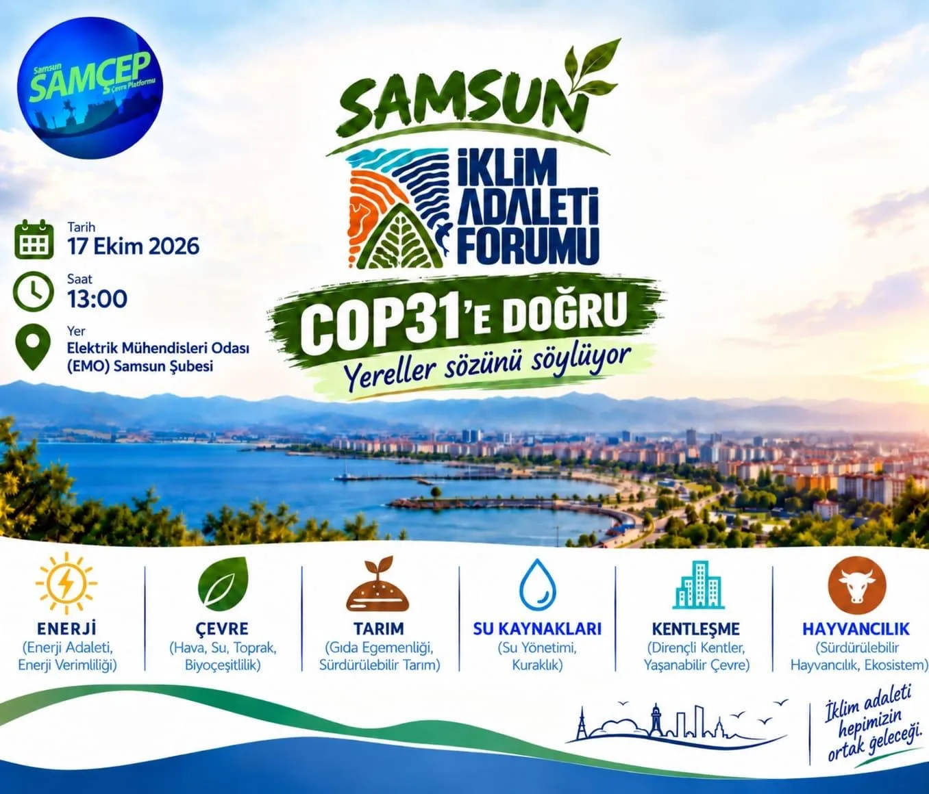 İklim savunucuları Samsun'da buluşacak!