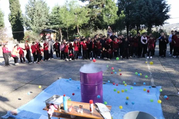 Samsun'da kırsalda öğrenciler bilimle buluştu