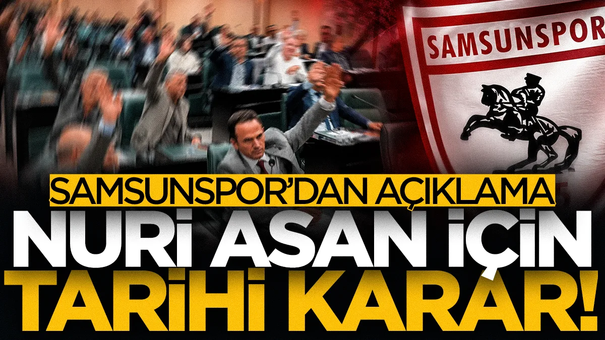 Samsunspor'dan Nuri Asan Tesisleri kararı sonrası açıklama!