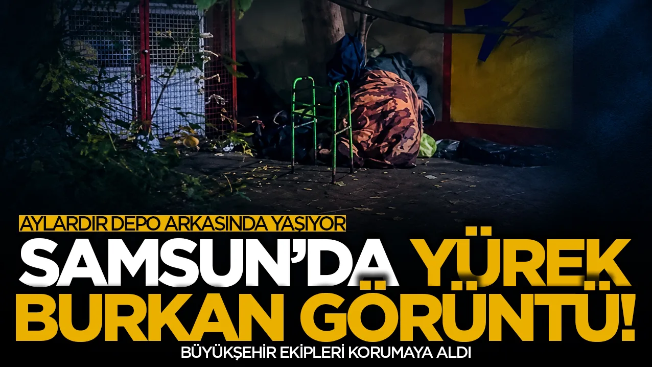 Samsun’da yürek burkan görüntü: Aylardır depoda arkasında yaşıyor