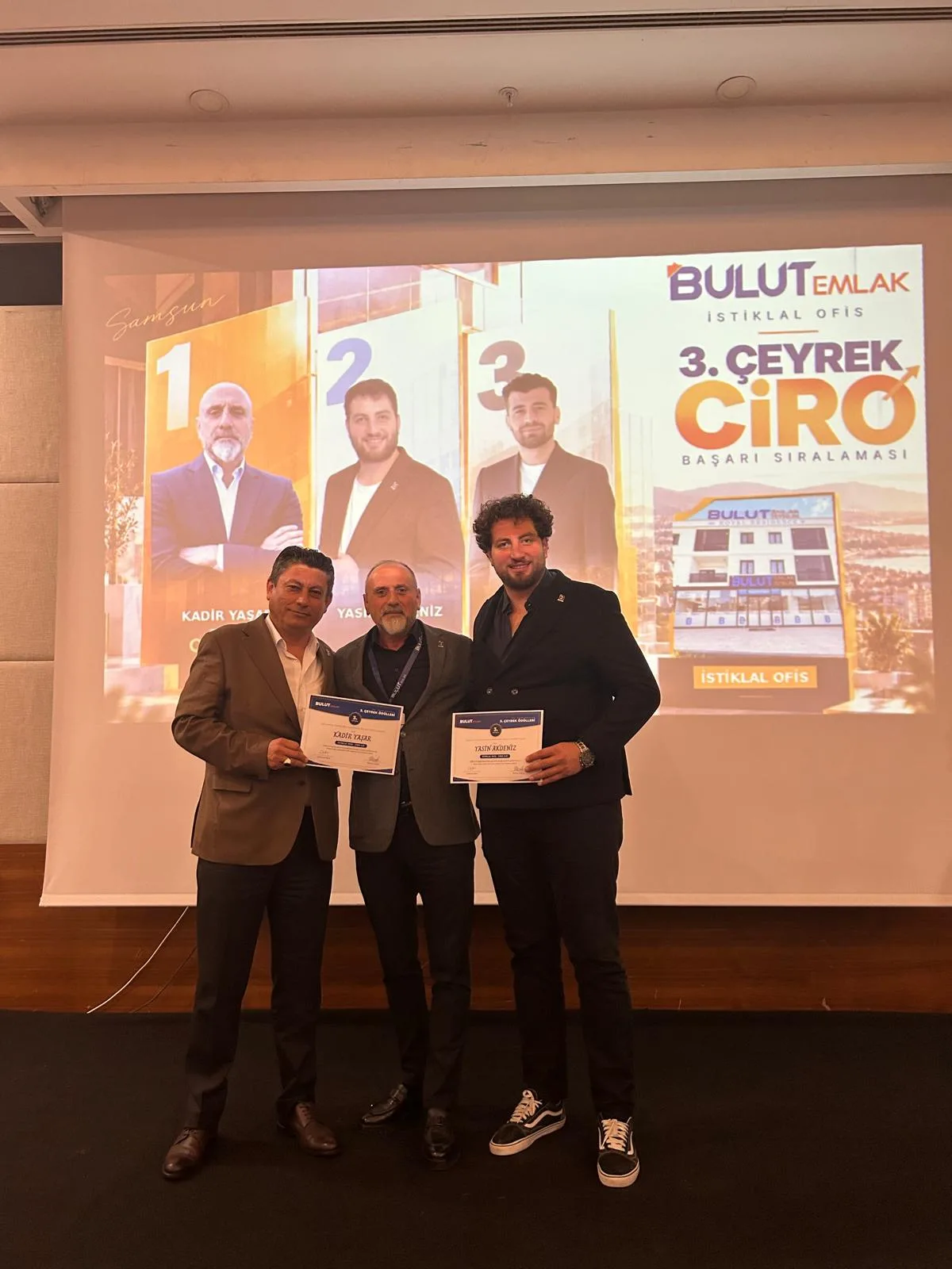 3 şube, 100 kişilik kadro, 66 yıllık güven: Bulut Emlak'ta 3. çeyrek zirvesi ödüllendirildi