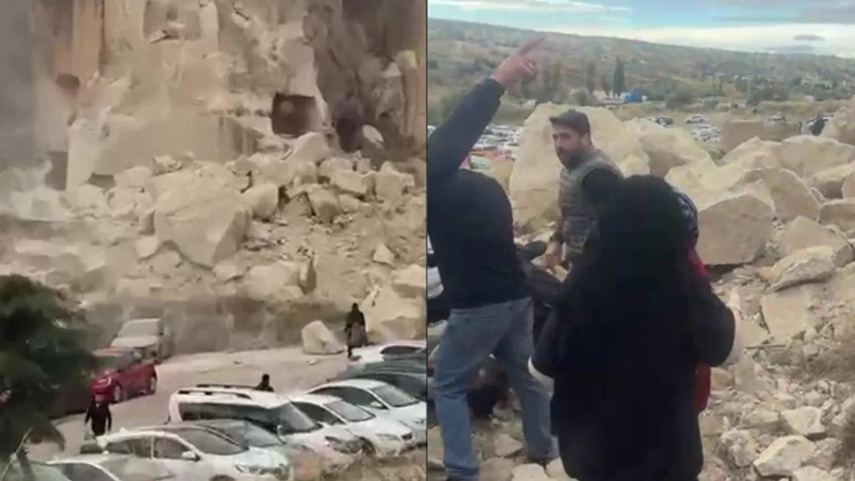 Kapadokya'da peribacası çöktü: 2 ölü, 1 yaralı