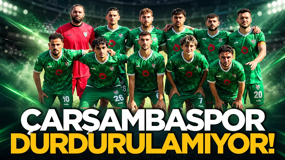 Çarşambaspor durdurulamıyor: Üst üste ikinci galibiyet