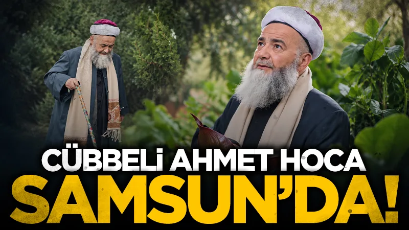 Cübbeli Ahmet Hoca Samsun'da! Aile kabirlerini ziyaret etti