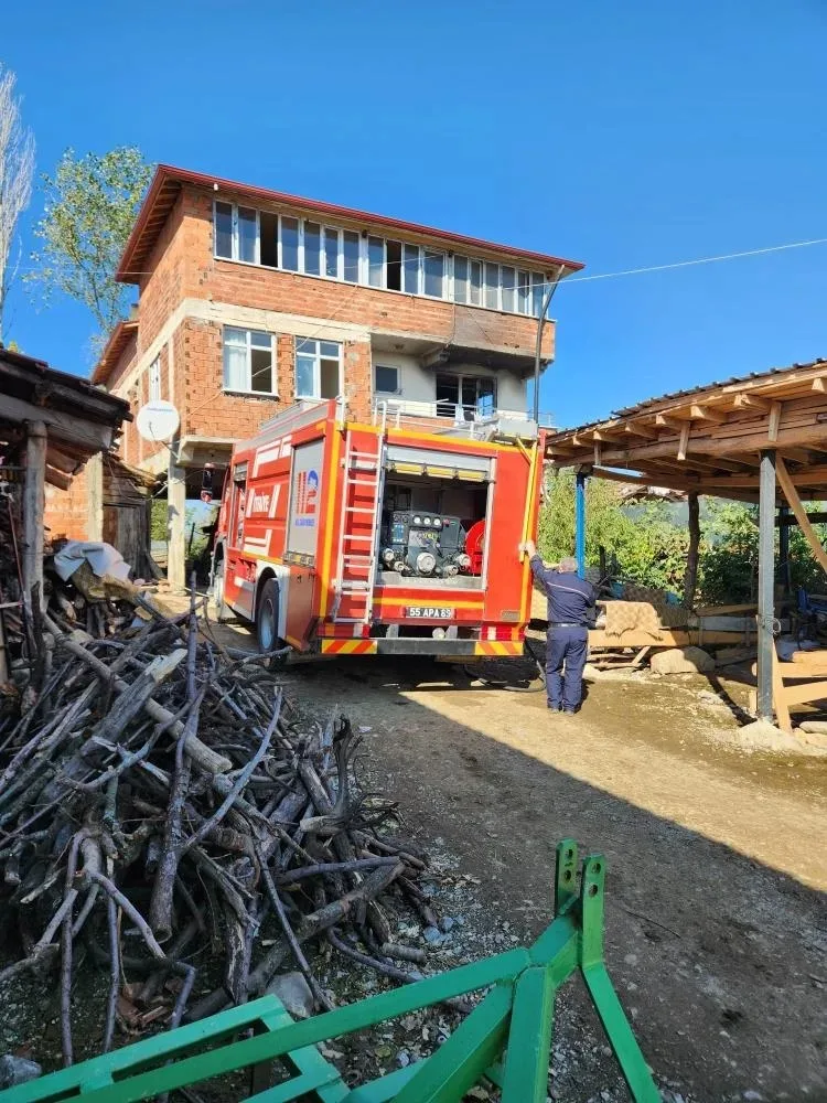 Samsun'da yangın paniği