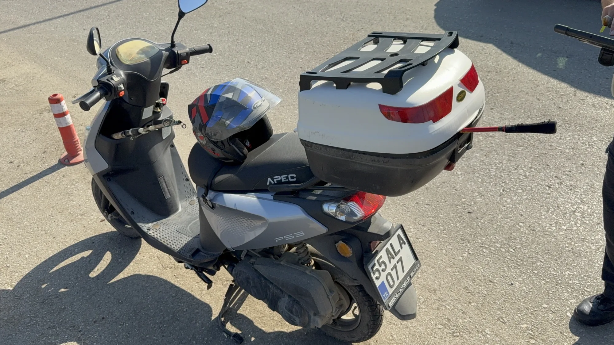 Samsun'da motosiklet kazası! 78 yaşındaki sürücü yaralandı