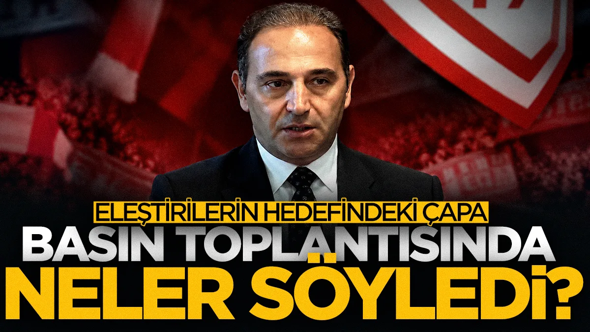Samsunspor'da eleştirilerin odağındaki Fuat Çapa basın toplantısında neler söyledi?